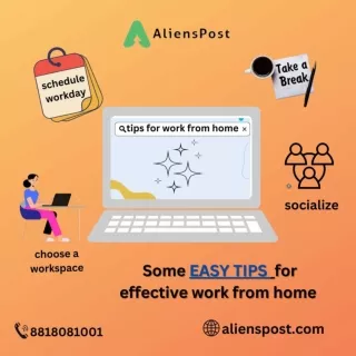 Easy tips for effective work from home by Alienspost