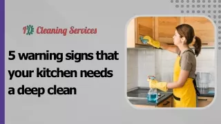 5 warning signs that your kitchen needs a deep clean