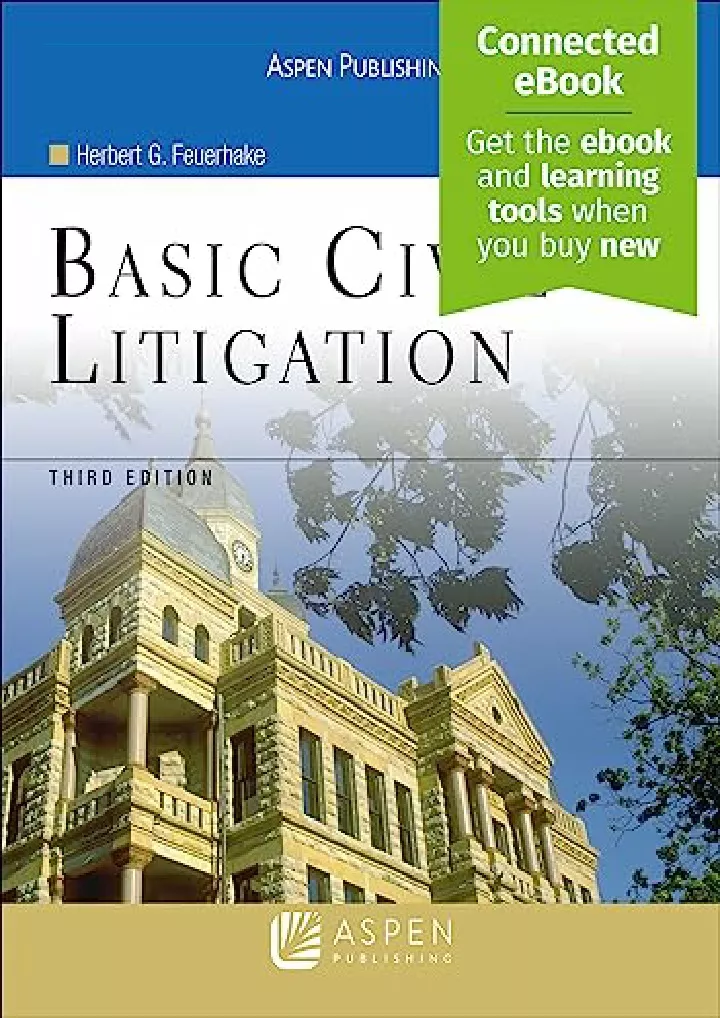 basic civil litigation 3e aspen college download