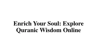 Online Quran Classes