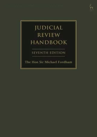 [PDF] DOWNLOAD FREE Judicial Review Handbook ebooks