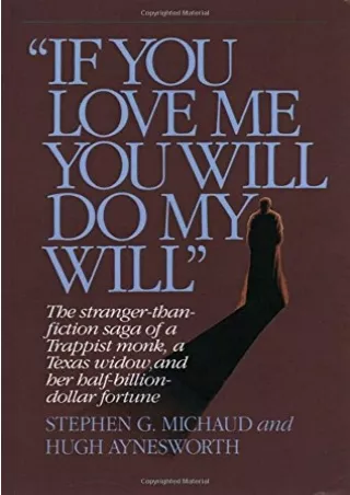 [PDF] READ] Free 'If You Love Me, You Will Do My Will': The Stranger-Than-F