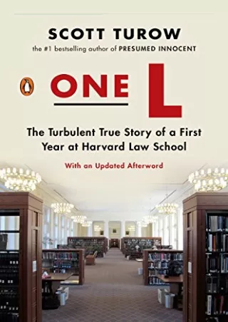 PDF One L: The Turbulent True Story of a First Year at Harvard Law School i