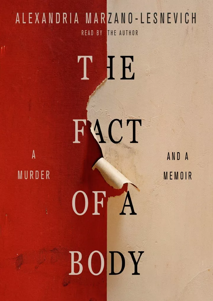 the fact of a body a murder and a memoir download