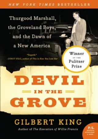 DOWNLOAD [PDF] Devil in the Grove: Thurgood Marshall, the Groveland Boys, a