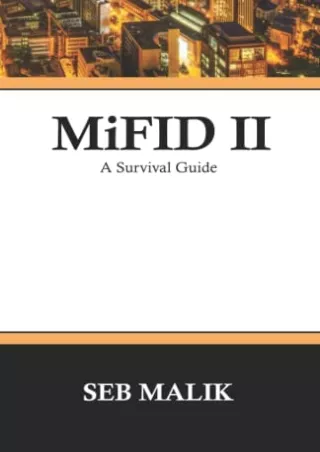 EPUB DOWNLOAD MiFID II: A Survival Guide ipad