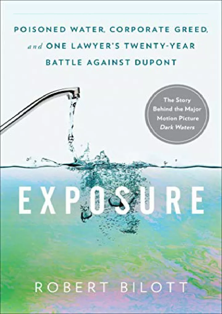 exposure poisoned water corporate greed