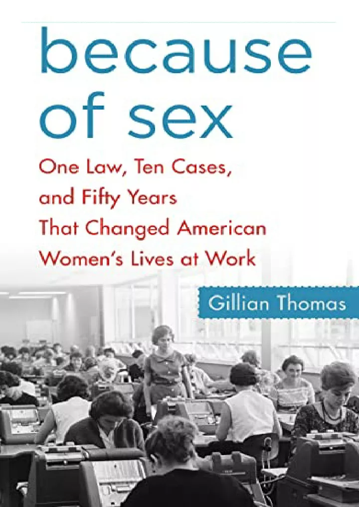 because of sex one law ten cases and fifty years
