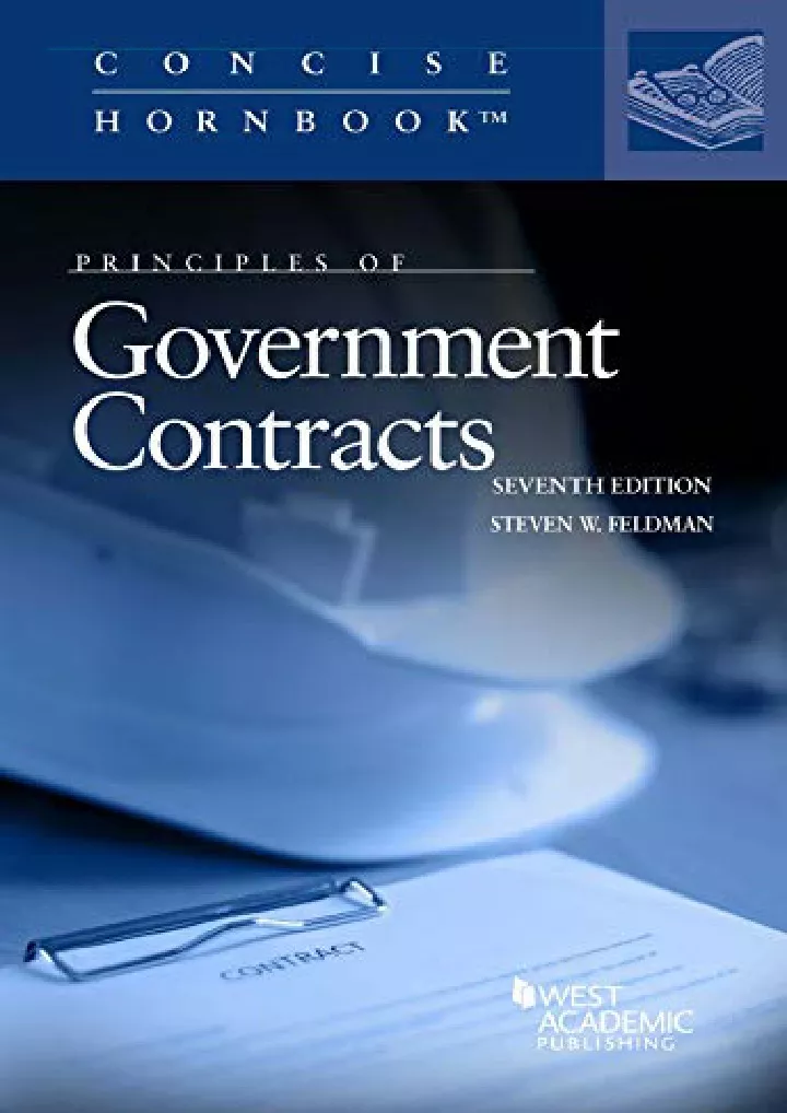 principles of government contracts concise