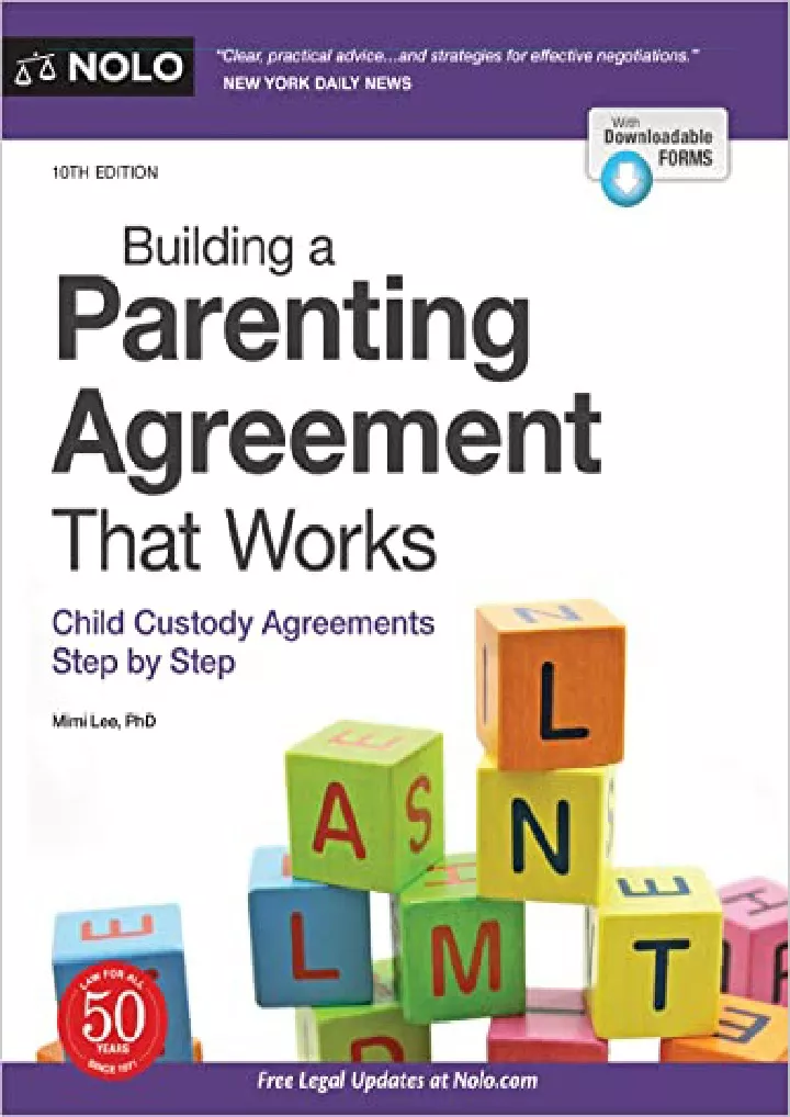 building a parenting agreement that works child