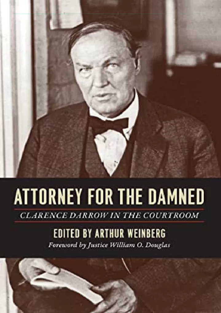 attorney for the damned clarence darrow