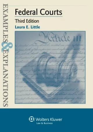 PDF/READ Examples & Explanations: Federal Courts, Third Edition read