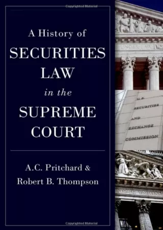 [PDF] DOWNLOAD FREE A History of Securities Law in the Supreme Court ebooks