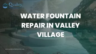 Water Fountain Repair in Valley Village