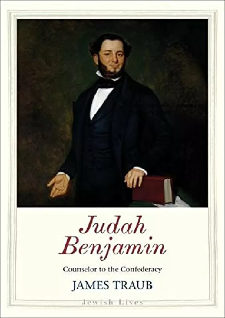 judah benjamin counselor to the confederacy