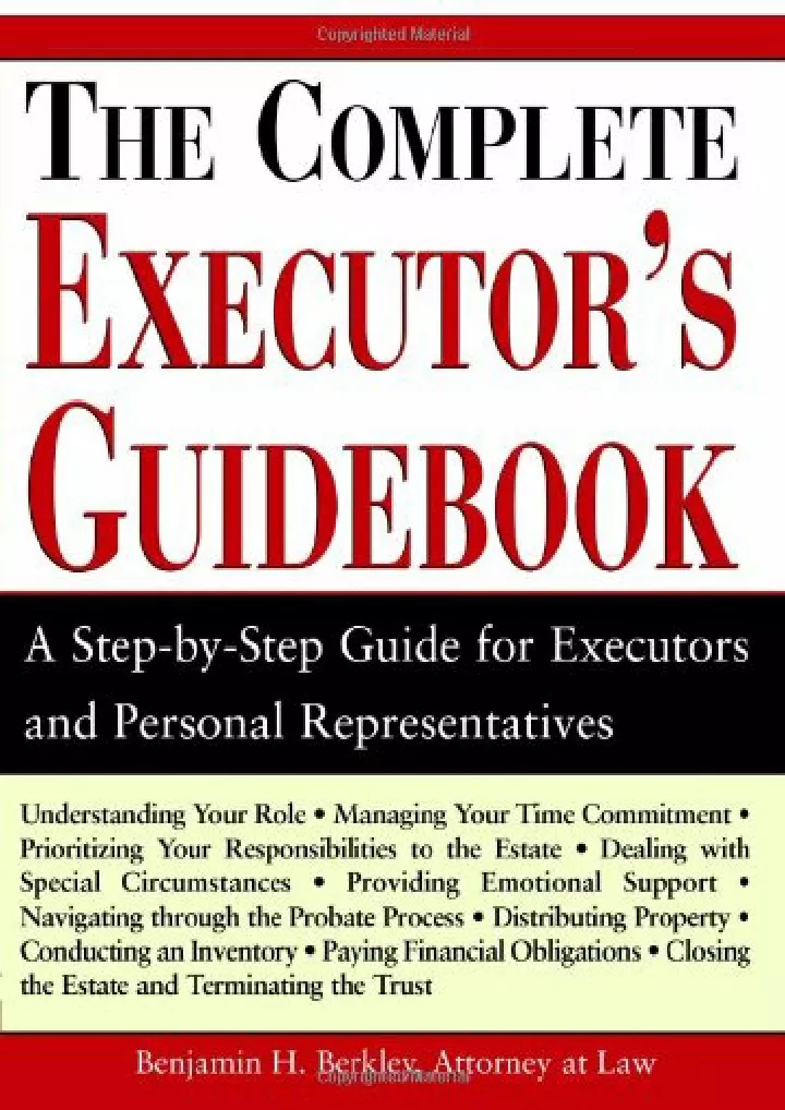 the complete executor s guidebook download