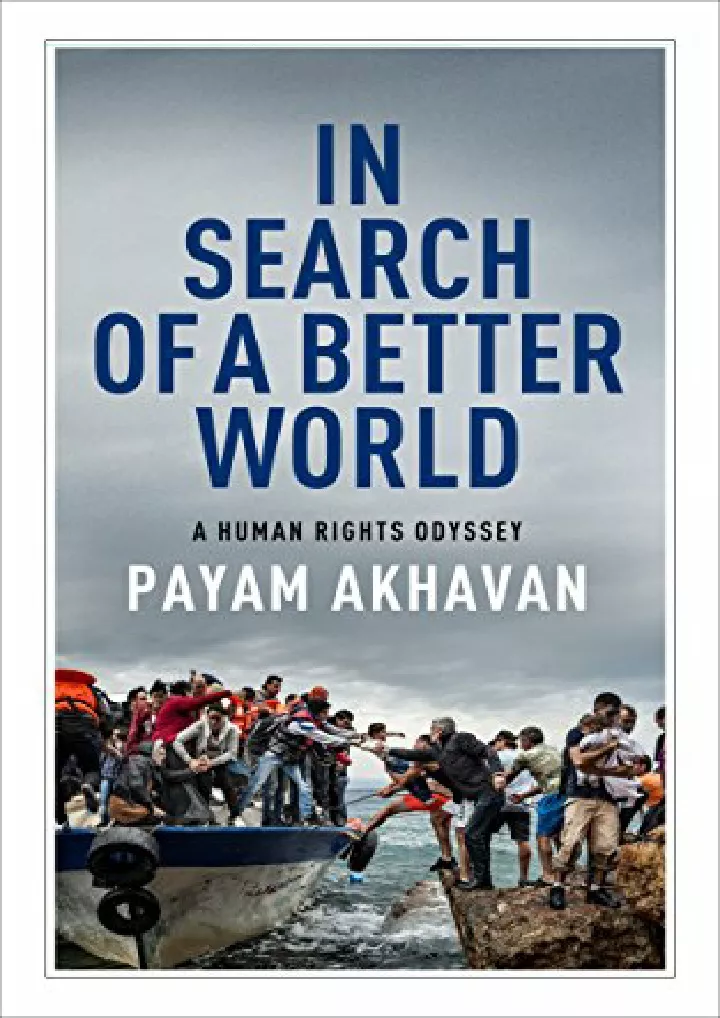 in search of a better world a human rights