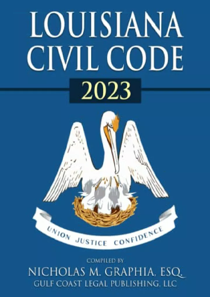 louisiana civil code 2023 download pdf read