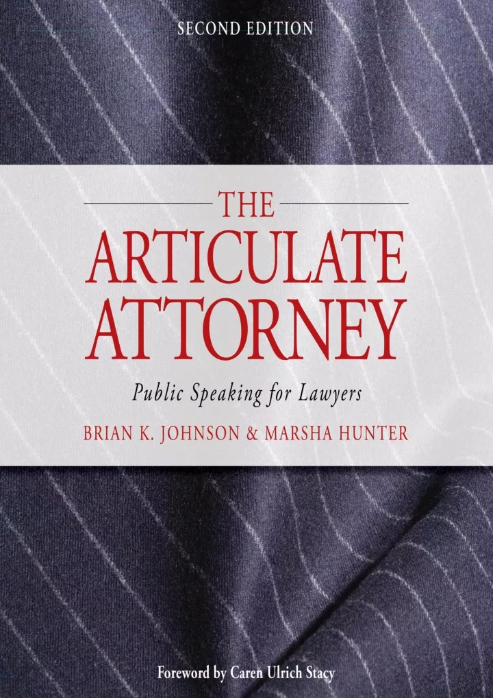 the articulate attorney public speaking