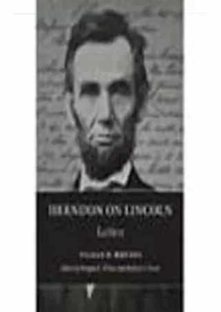 PDF Herndon on Lincoln: Letters (The Knox College Lincoln Studies Center) k