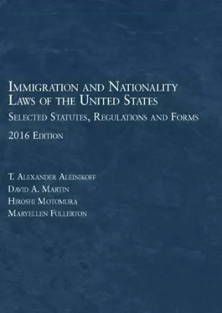 [PDF] DOWNLOAD EBOOK Immigration and Nationality Laws of the United States: