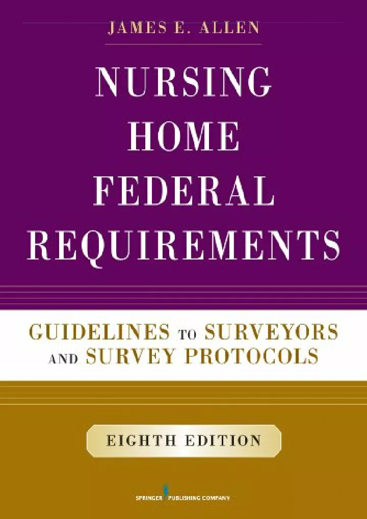 nursing home federal requirements guidelines