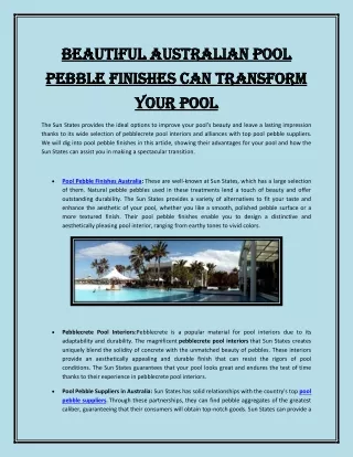 Beautiful Australian Pool Pebble Finishes Can Transform Your Pool (1)