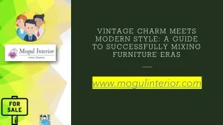 Vintage Charm Meets Modern Style A Guide to Successfully Mixing Furniture Eras
