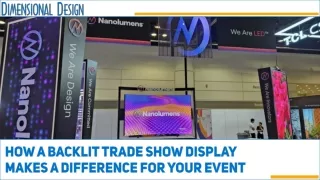 How A Backlit Trade Show Display Makes a Difference for Your Event