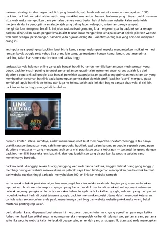melewati strategi ini dan bagan backlink yang