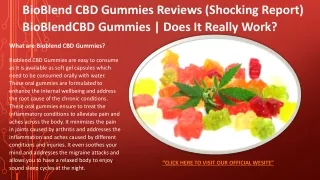 BioBlend CBD Gummies Reviews 1