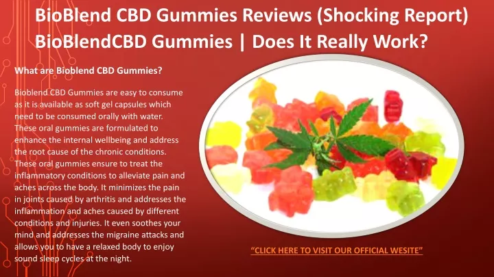 bioblend cbd gummies reviews shocking report