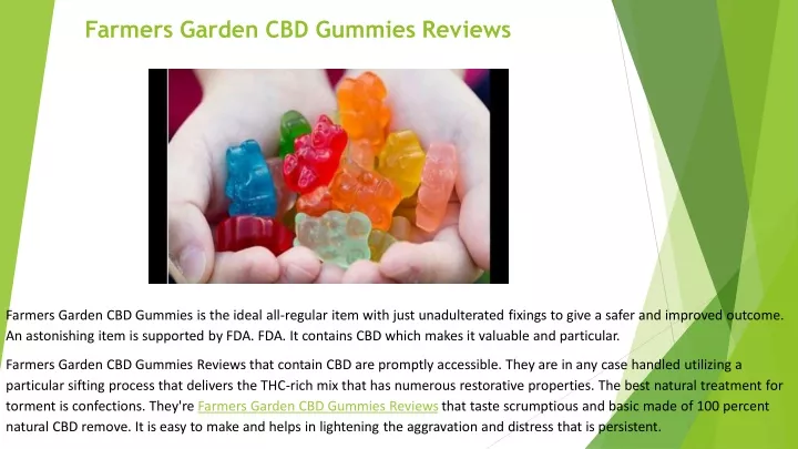 farmers garden cbd gummies reviews