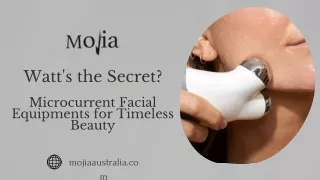 Microcurrent Facial Equipments for Timeless Beauty by Mojia Australia