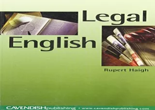 [EBOOK] DOWNLOAD Legal English (Volume 1)
