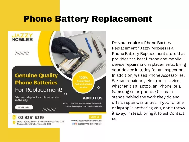 phone battery replacement