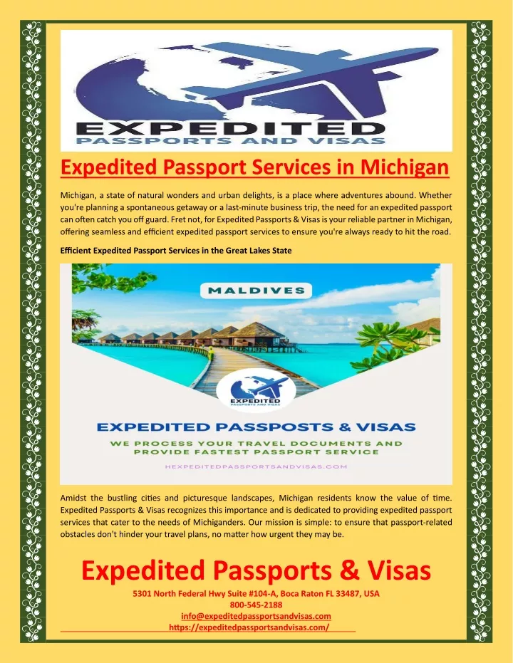 expedited passport services in michigan