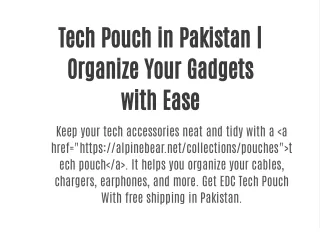 Tech pouch
