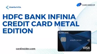 HDFC Bank INFINIA Credit Card Metal Edition