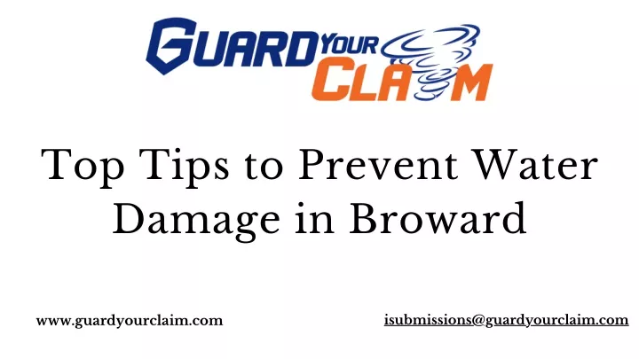 top tips to prevent water damage in broward