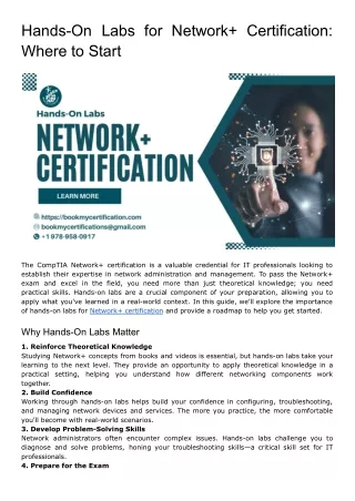Hands-On Labs for Network  Certification: Where to Start