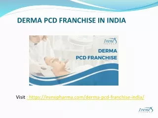 Why Choose Irene Pharma for Derma PCD Franchise in India