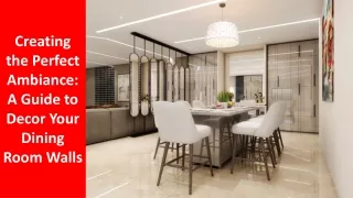 creating the perfect ambiance a guide to decor
