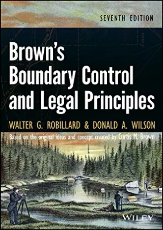 Read PDF  Brown's Boundary Control and Legal Principles