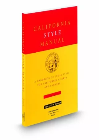 [Ebook] California Style Manual, 4th