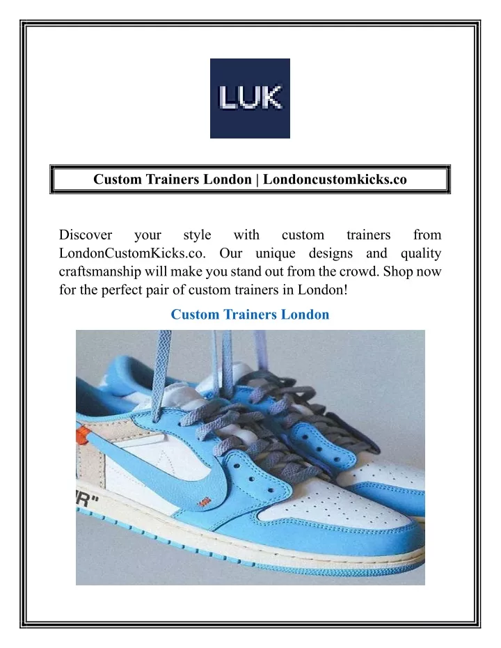 custom trainers london londoncustomkicks co