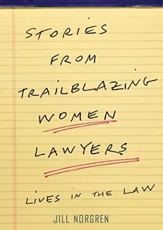 Download Book [PDF] Stories from Trailblazing Women Lawyers