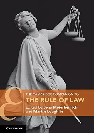 Read ebook [PDF] The Cambridge Companion to the Rule of Law (Cambridge Companions to Law)