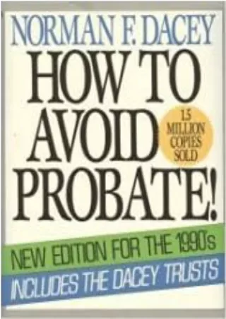 Full Pdf How to avoid probate!