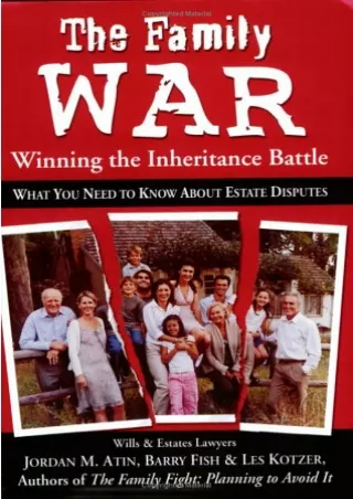 Download [PDF] The Family War: Winning the Inheritance Battle